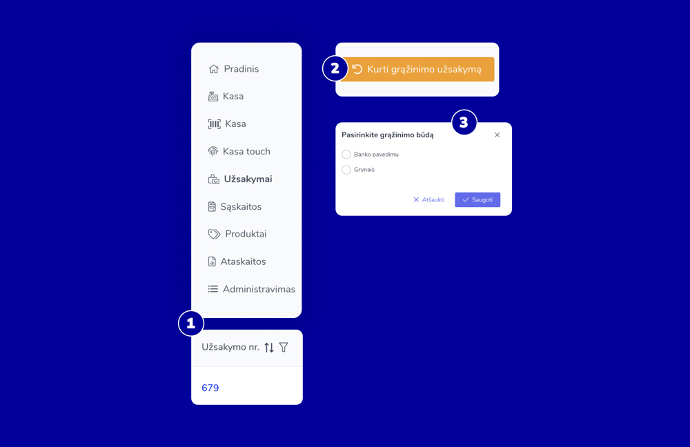 Kaip atlikti grąžinimus per Paysera POS virtualią kasą?