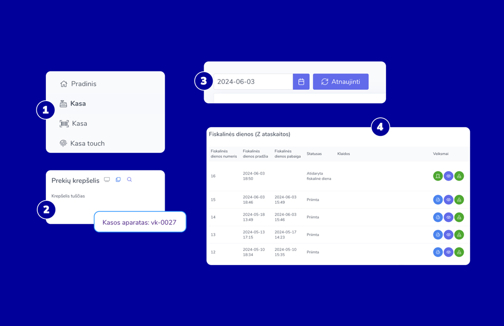 Kaip pasitikrinti fiskalines operacijas per Paysera POS virtualią kasą?