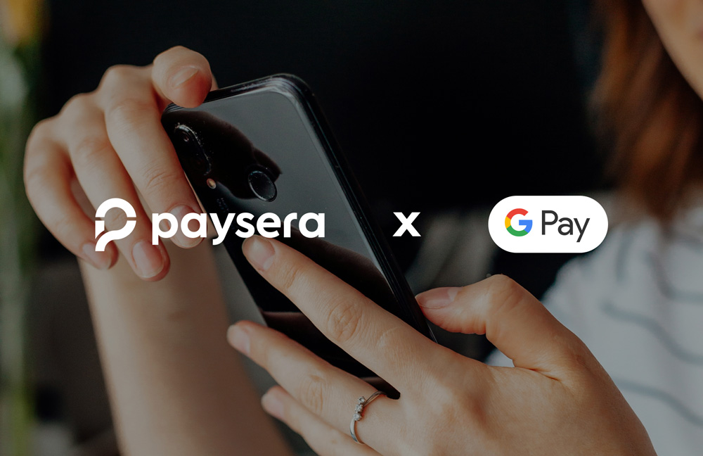 Google Pay integruotas Paysera įmokų surinkimo platformoje e. parduotuvėms.
